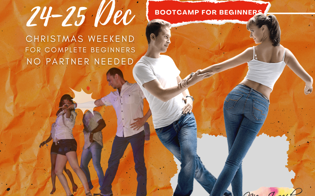 West Coast Swing dance workshop, bootcamp, Christmas weekend, December 24 & 25, 2022