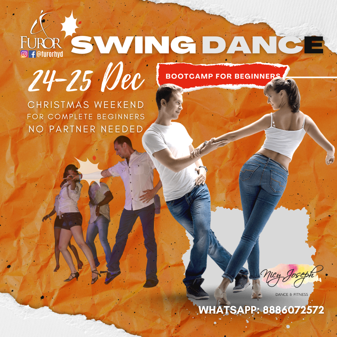 West Coast Swing dance workshop, bootcamp, Christmas weekend, December 24 & 25, 2022